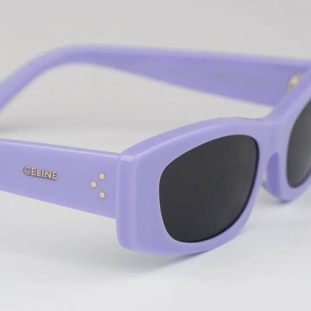 SALE! NEW Celine CL40245U 78A Solid Lilac Beige Smoke Geometric Women Sunglasses